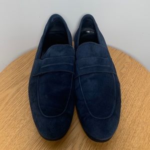 Zara Man blue velvet loafers size 42/9US